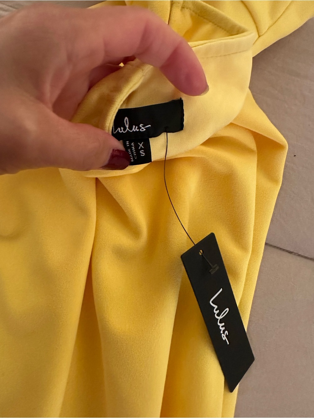 Lulu's Canary Yellow High-Low Ruffle Dress - Picture 6 of 6